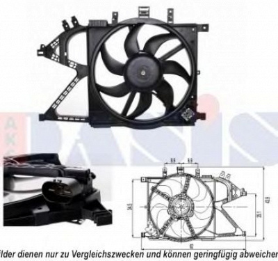 AKS DASIS 158086n -  Вентилятор, охлаждение двигателя